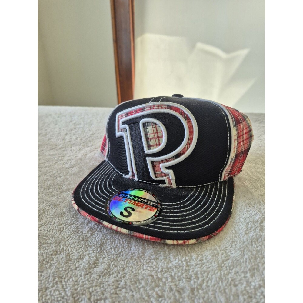 City Hunter Ultimate Philly P Fitted Hat Size S Plaid Snap Cap New Sticker
